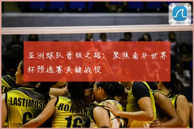 亚洲球队晋级之路：聚焦南非世界杯预选赛关键战役